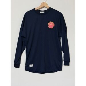 Simply Southern Navy Paw Print Dog Lover Long Sleeve T Shirt Women S